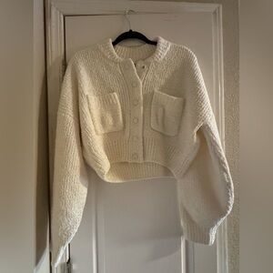 House of CB Cream Knit Cardigan